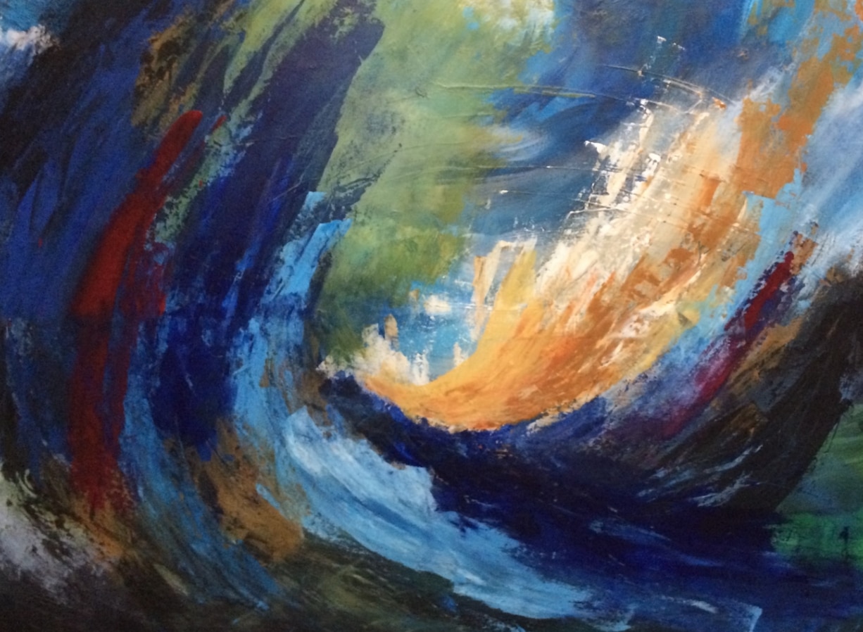 Abstraction II, 2014. Acrylique sur toile