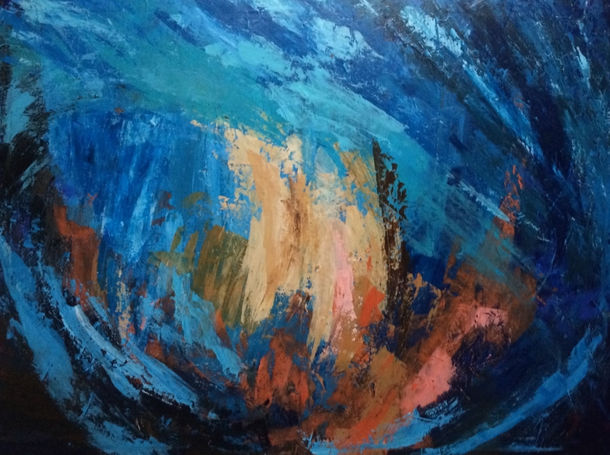 Abstraction V, 2015. Acrylique sur toile