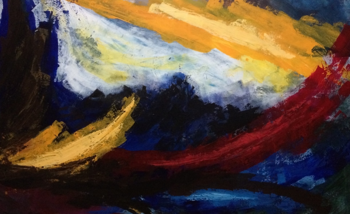 Abstraction VII, 2015. Acrylique sur toile