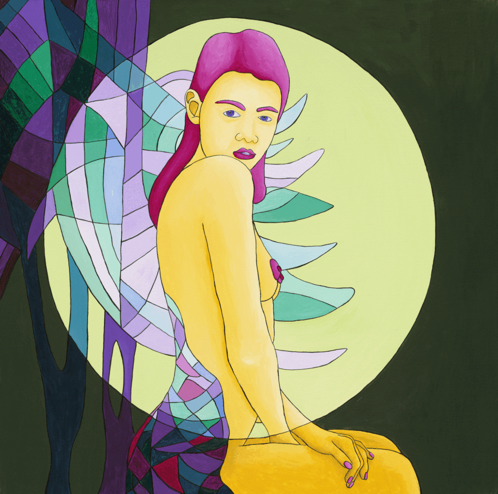 Aura nocturne, 2025. Acrylique sur toile