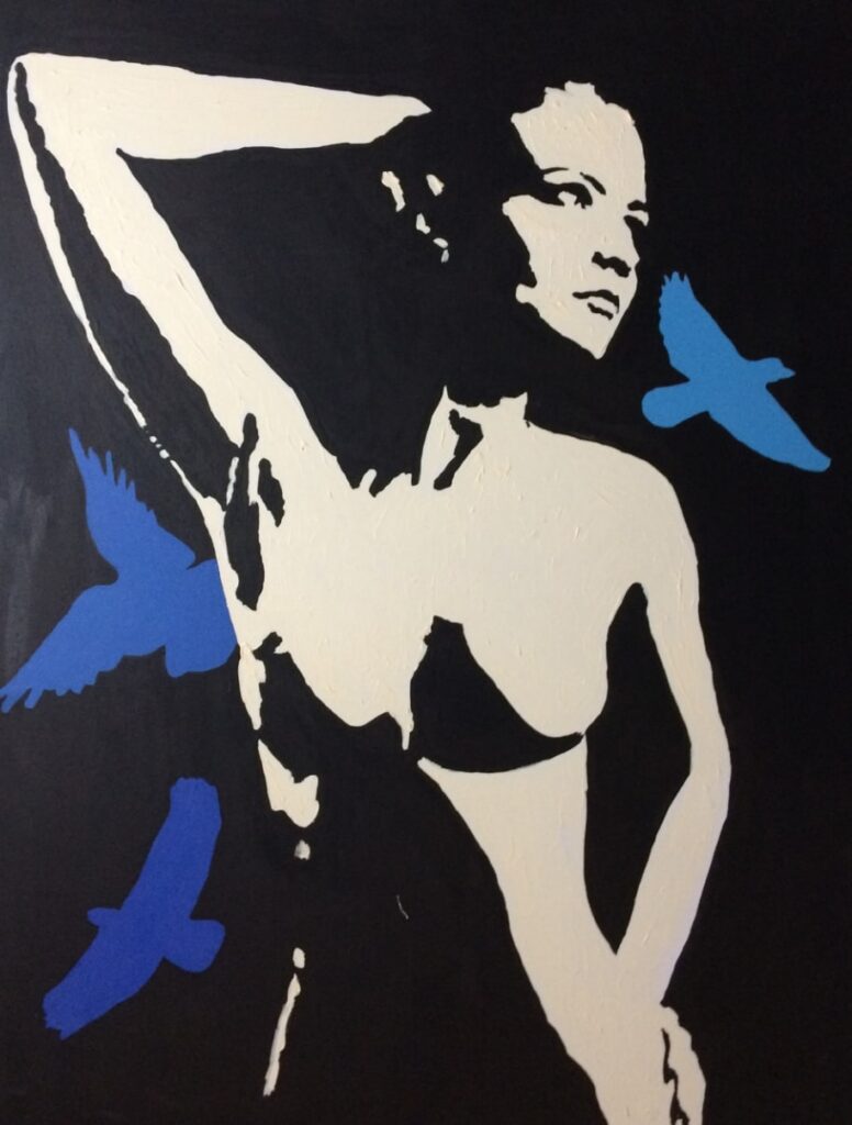 Belle, 2019. Huile et acrylique sur toile