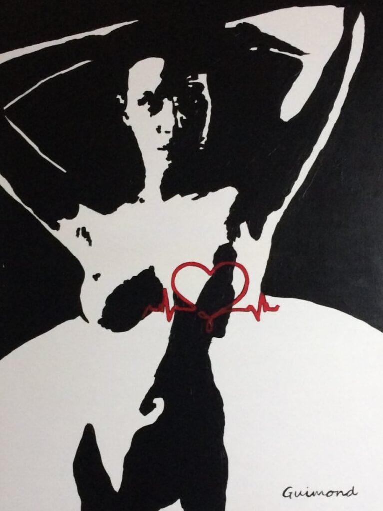 Coeur, 2019. Acrylique sur toile
