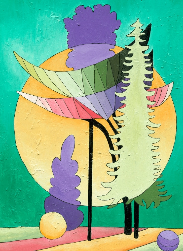 Danse Solaire, 2024. Huile sur toile