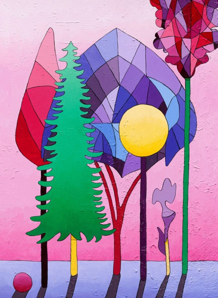 Éveil Pastel, 2024. Acrylique sur toile