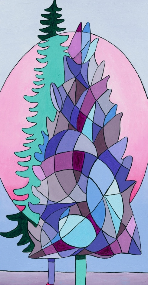Fusion Boréale, 2024. Acrylique sur toile