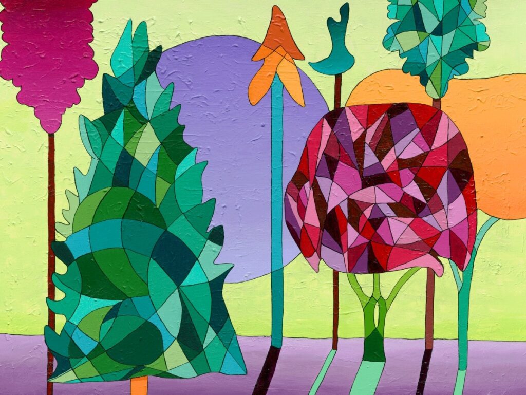 Jardin Enchanté, 2024. Acrylique sur toile