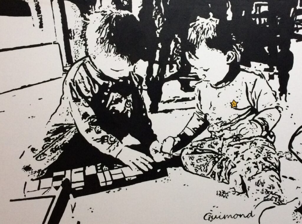 Le jeu, 2021. Acrylique sur toile