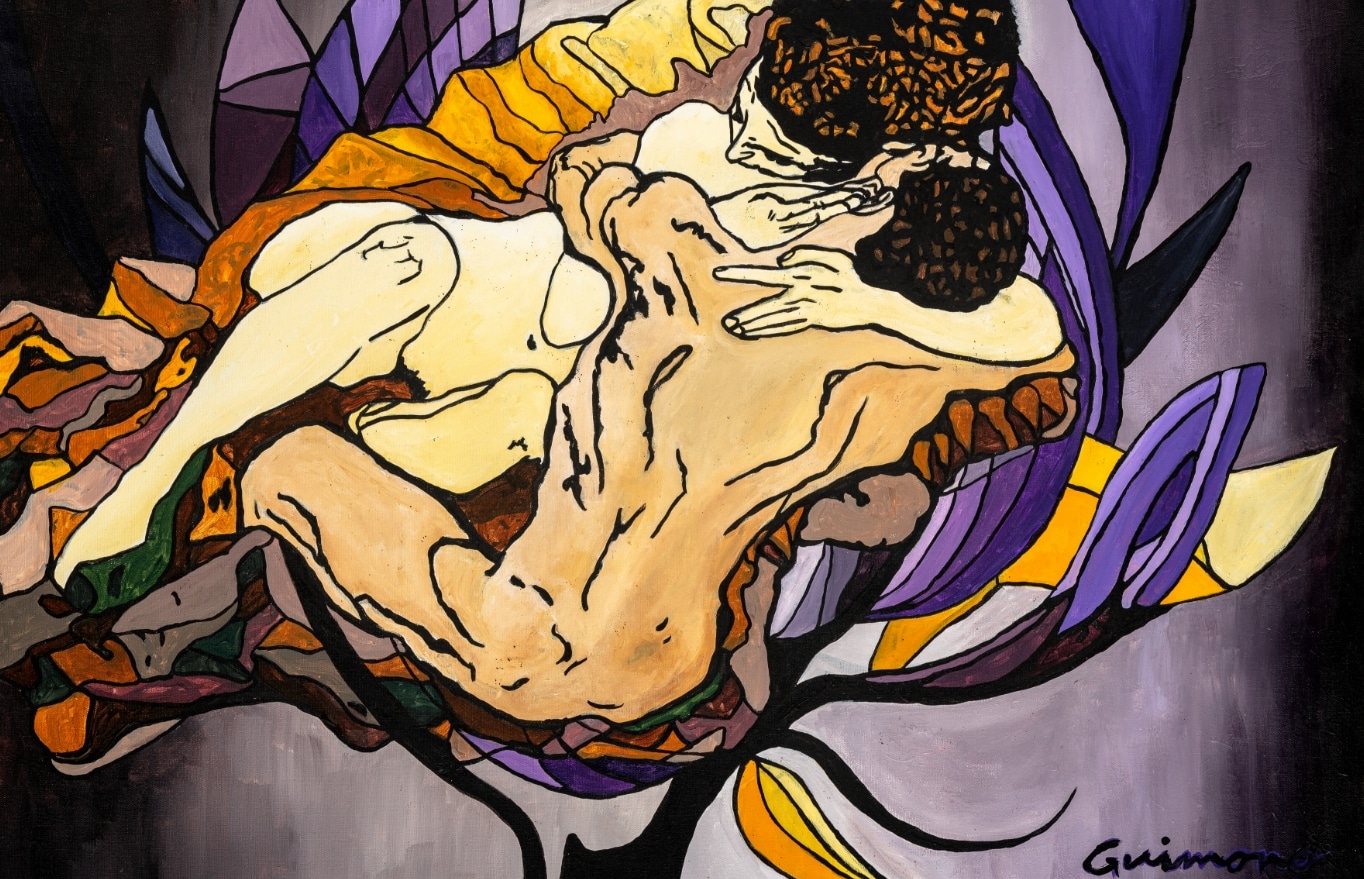 Les Amoureux, 2016. Acrylique sur toile