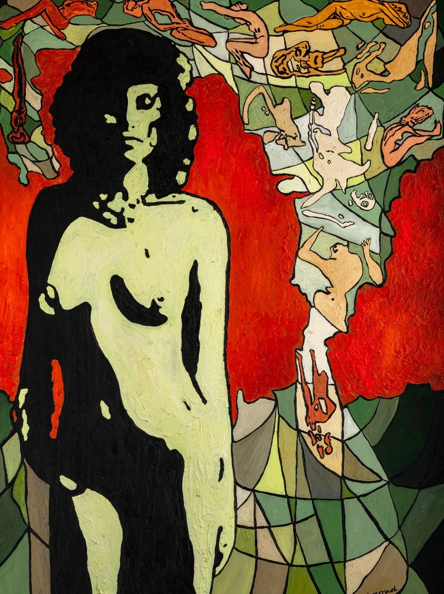 L'ombre et la flamme, 2023. Huile sur toile