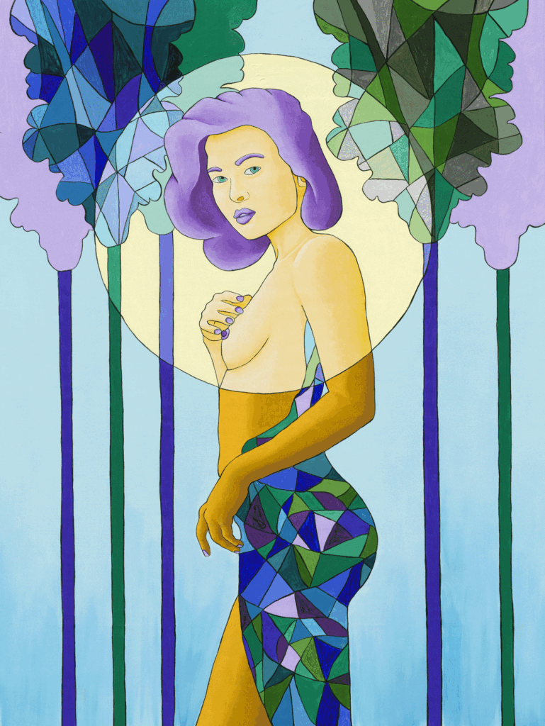 Lumière d'éther, 2025. Acrylique sur toile