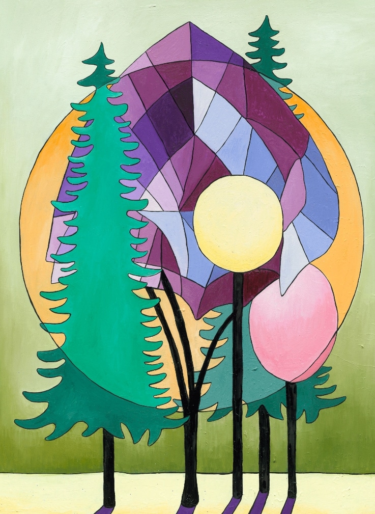 Résonance Solaire, 2024. Huile sur toile