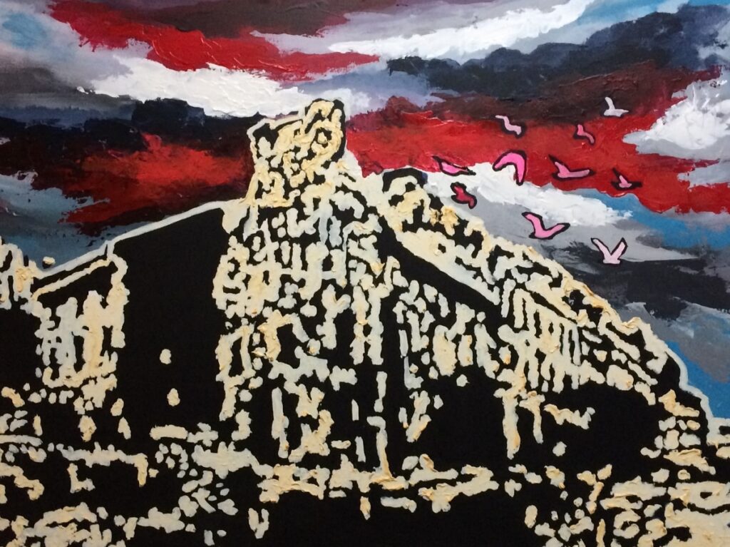 Ruine I, 2023. Huile et acrylique sur toile