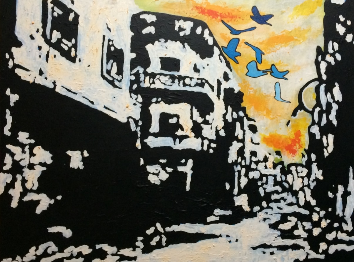 Ruine II, 2023. Huile et acrylique sur toile