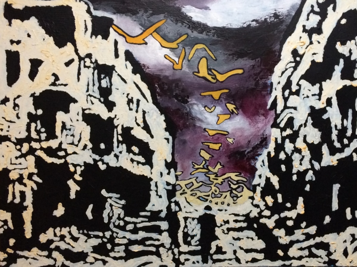 Ruine V, 2023. Huile et acrylique sur toile