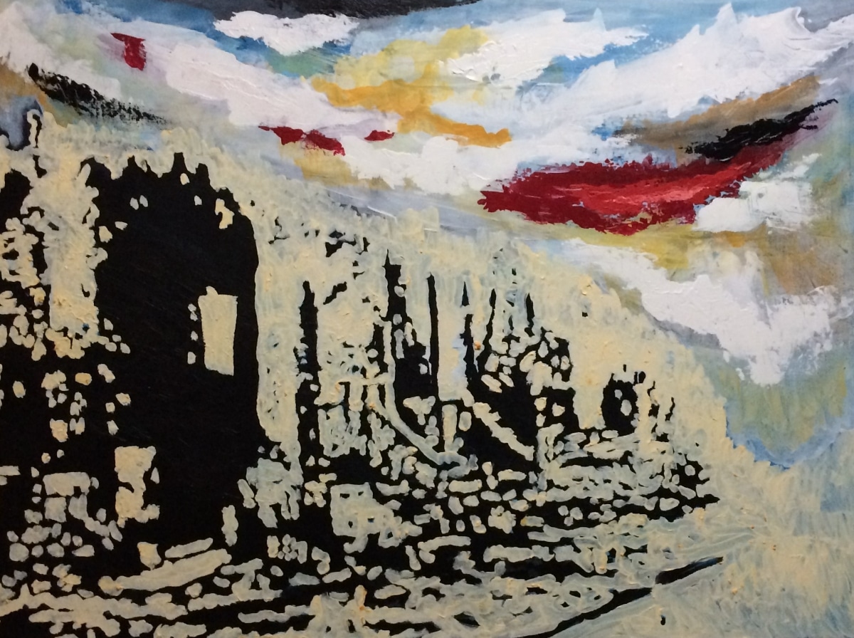 Ruine VII, 2023. Huile et acrylique sur toile
