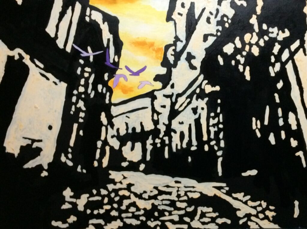 Ruine IV, 2023. Huile et acrylique sur toile