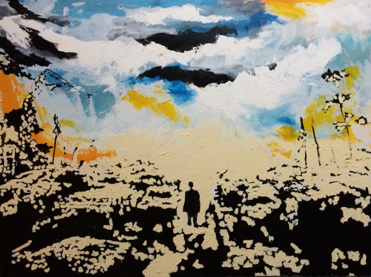 Ruines III, 2023. Huile et acrylique sur toile