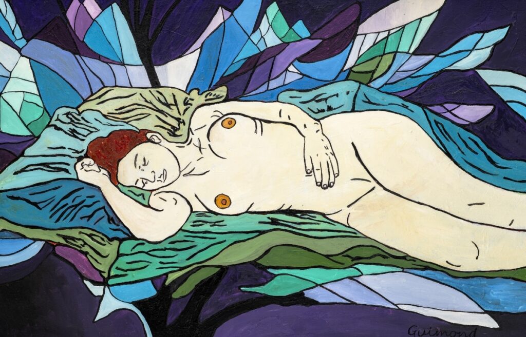 Sommeil éthéré, 2023. Huile sur toile