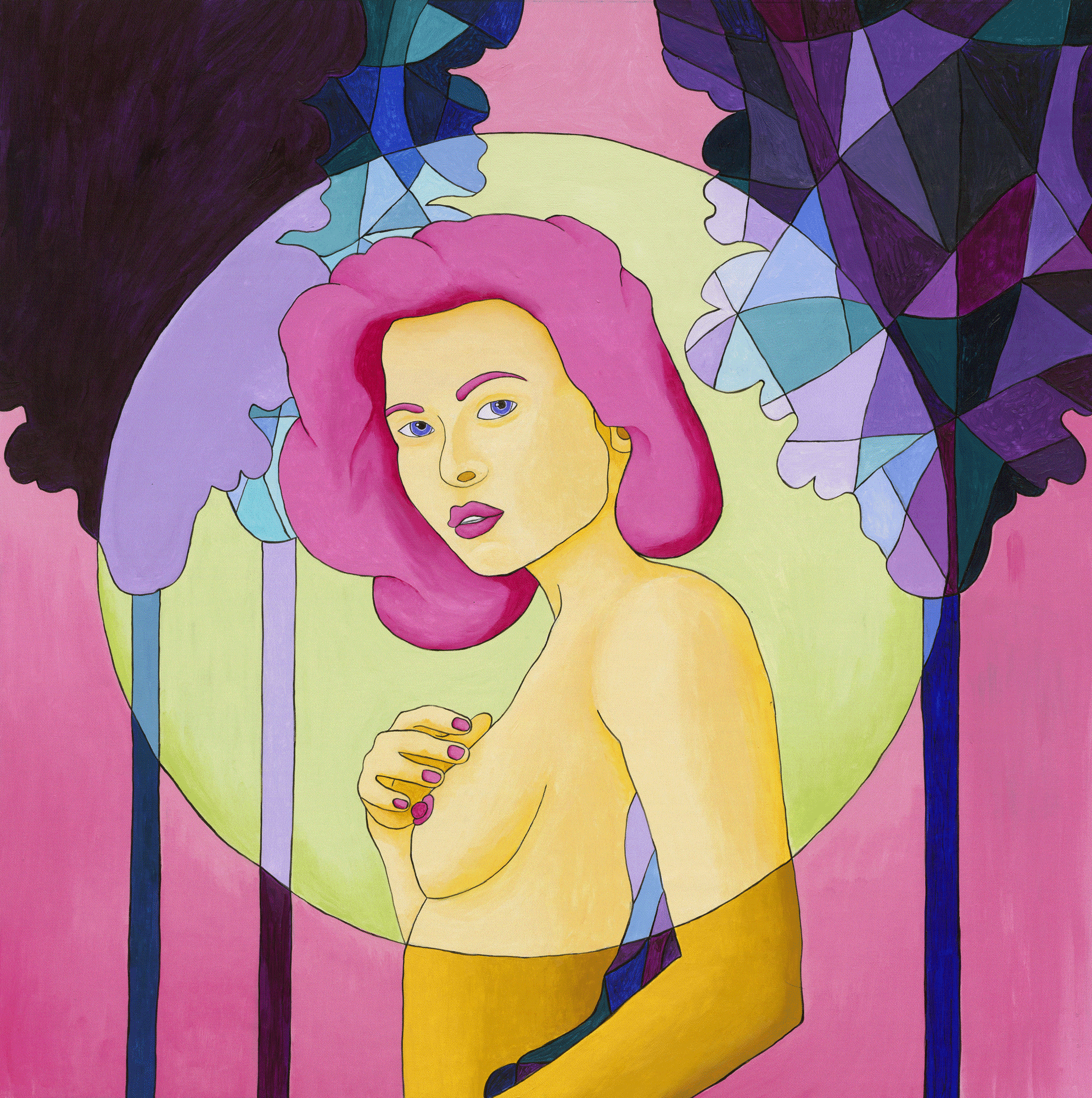 Songe Rose, 2025. Acrylique sur toile