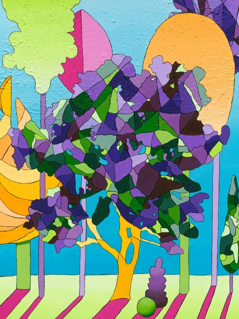 Symphonie Végétale, 2024. Acrylique sur toile